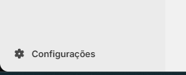 Menu Configurações